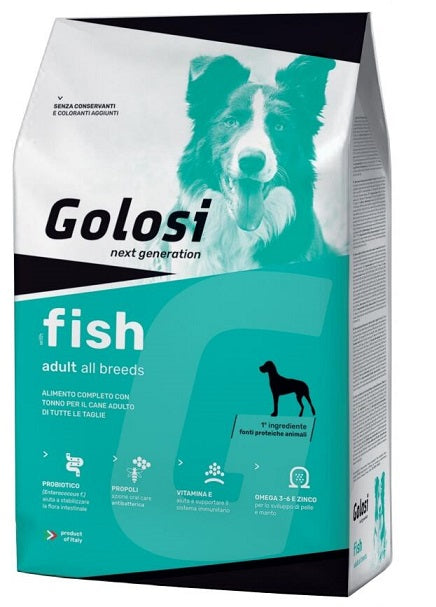 Golosi Fish 12 kg - Cani Adulti di Tutte le Taglie Golosi Fish 12 kg - Cani Adulti di Tutte le Taglie